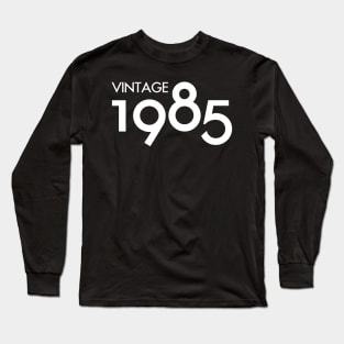 Vintage 1985 Gift 35th Birthday Party Long Sleeve T-Shirt